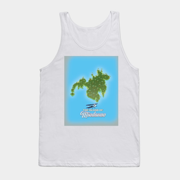 Mindanao island map Tank Top by nickemporium1